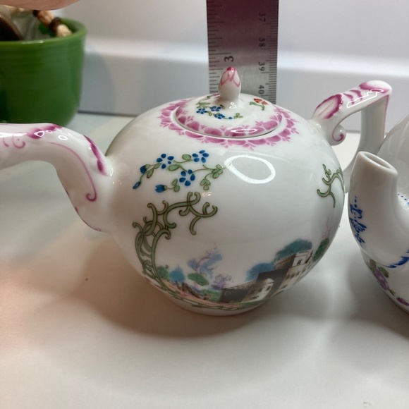 Victoria & Albert Museum Teapot Mennecy ,hochst 1985 Franklin Mint Fine Porcelai - Picture 12 of 13